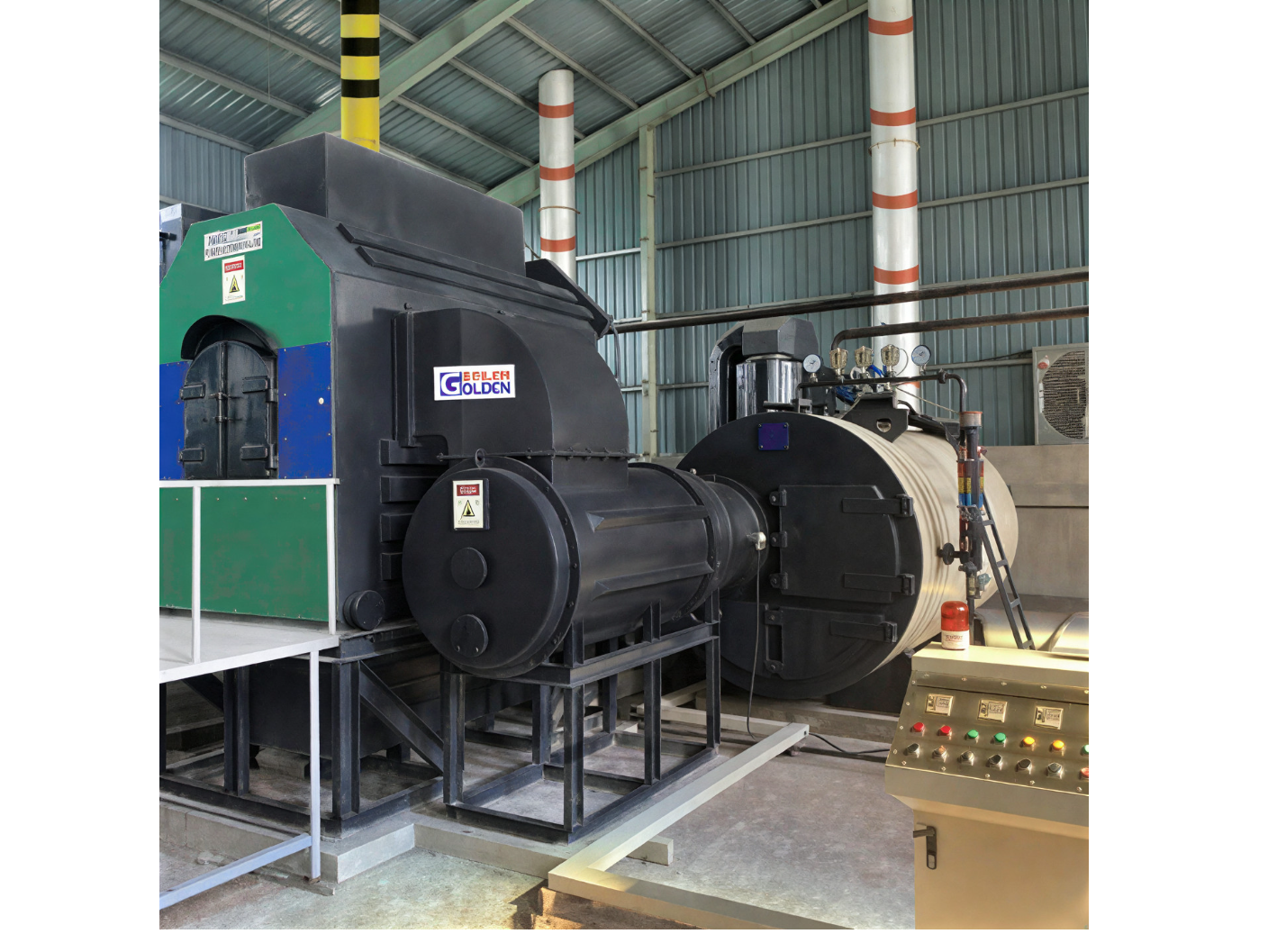 Golden Standerd External Furnace Wastage (Jhut) Fired Steam Boiler
