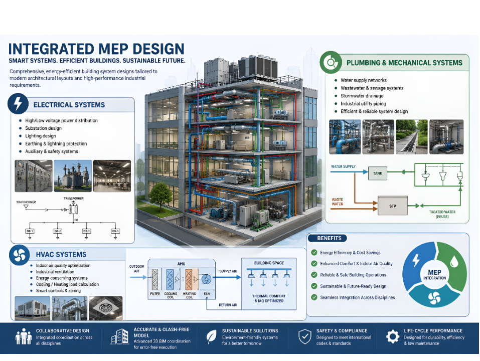 Integrated MEP (Mechanical, Electrical, Plumbing) Design